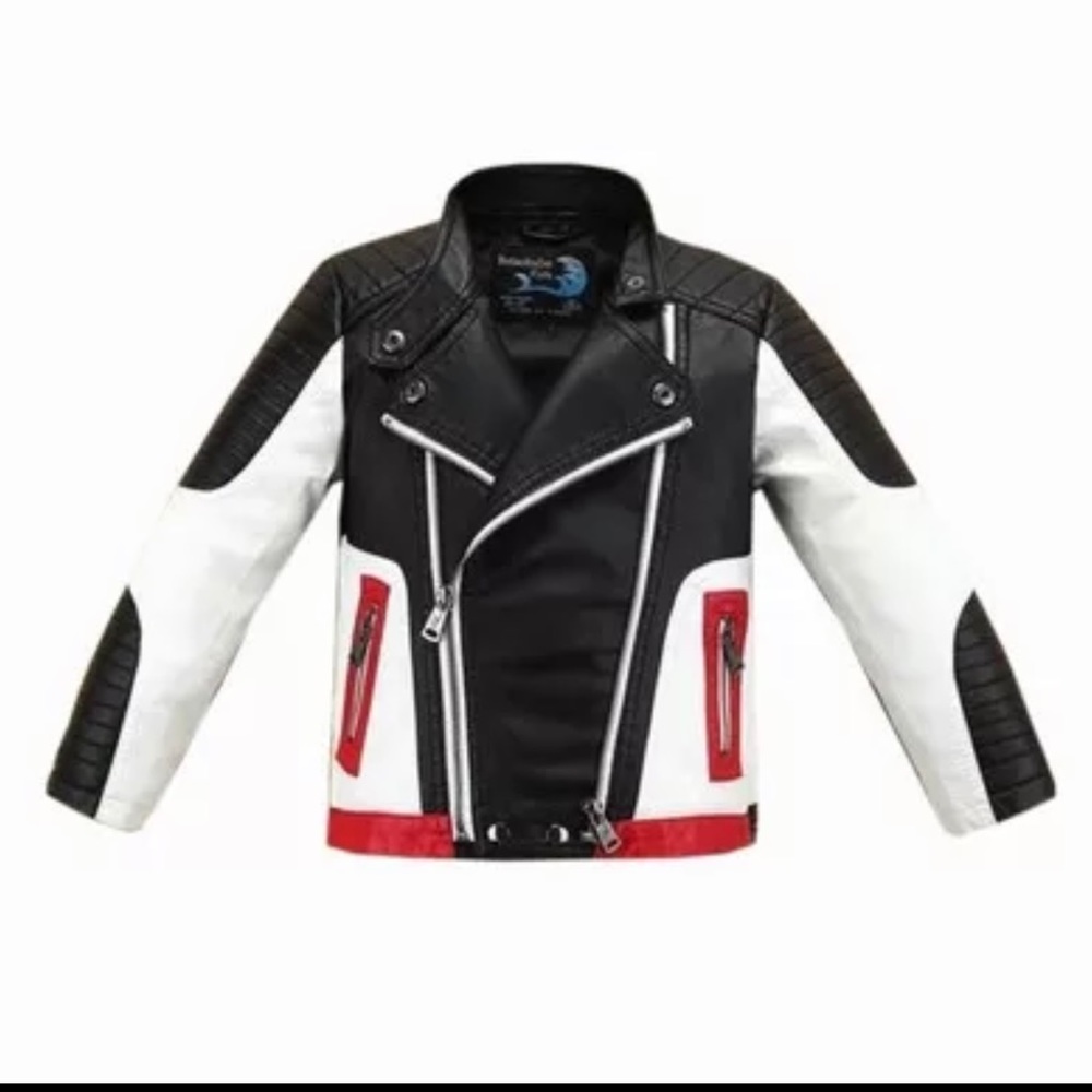 Kids Biker Leather Jacket